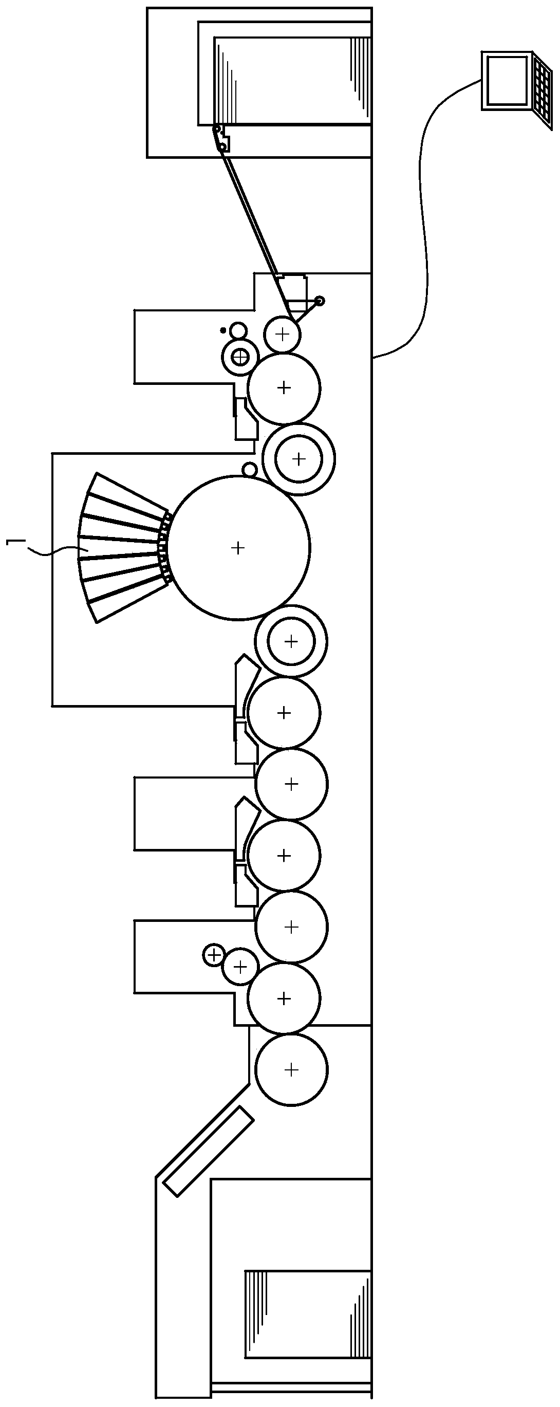 Device for adjustment of a printhead