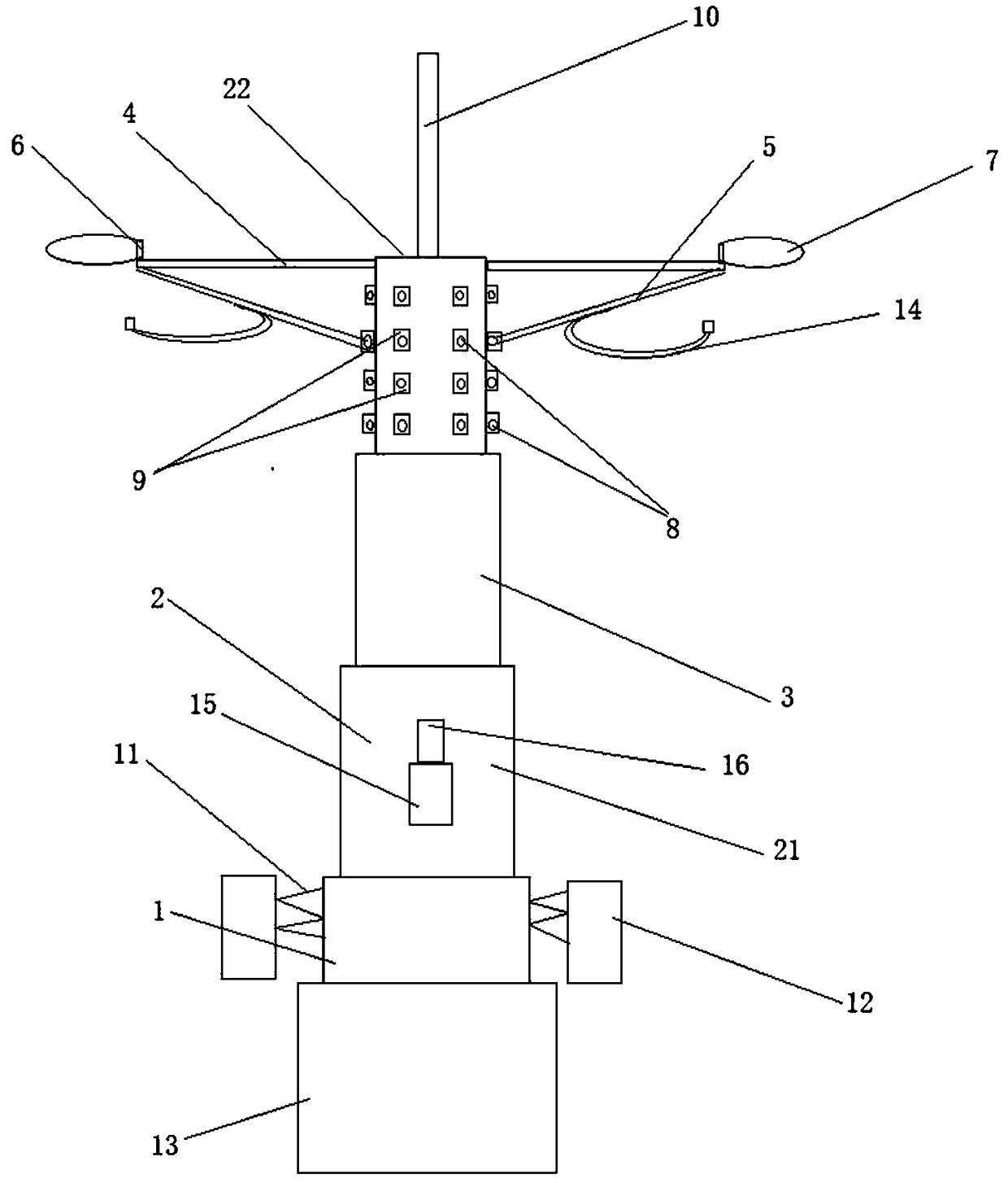 Novel urban lighting lamp post capable of spraying water and installing method of novel urban lighting lamp post capable of spraying water