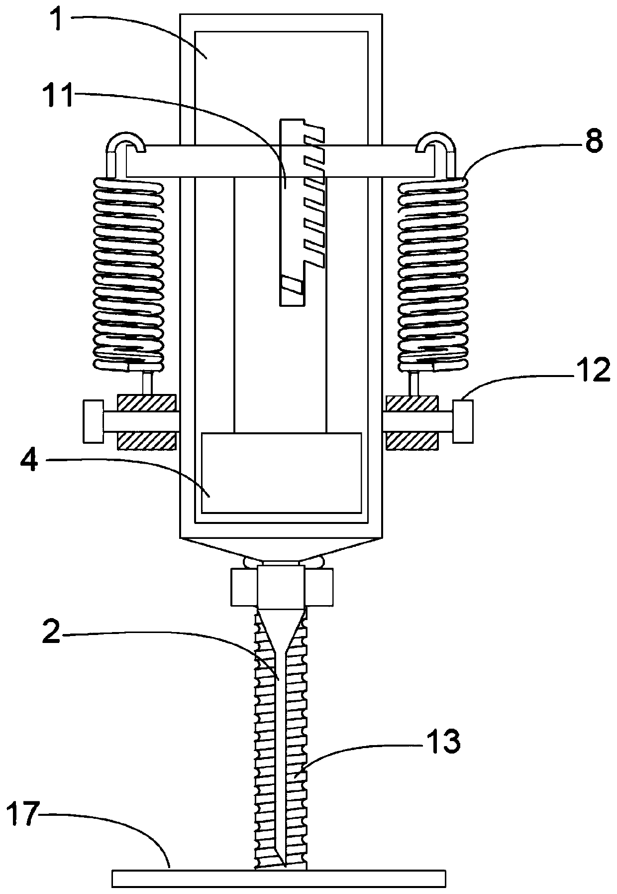 Automatic injection injector with adjustable puncture depth
