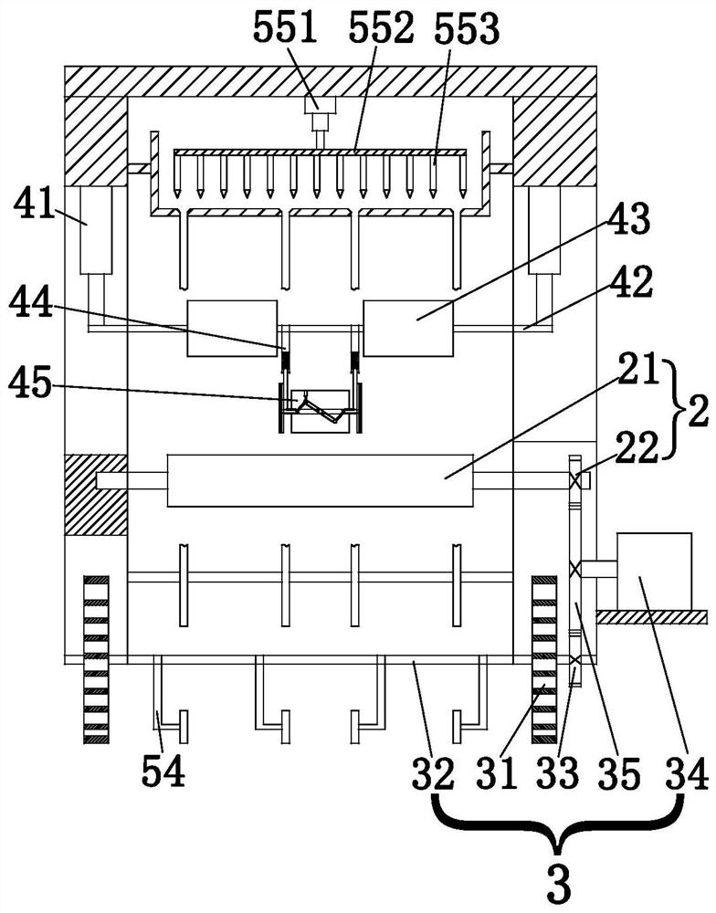 Modern greenhouse seedling growing and planting base treatment machine and treatment process