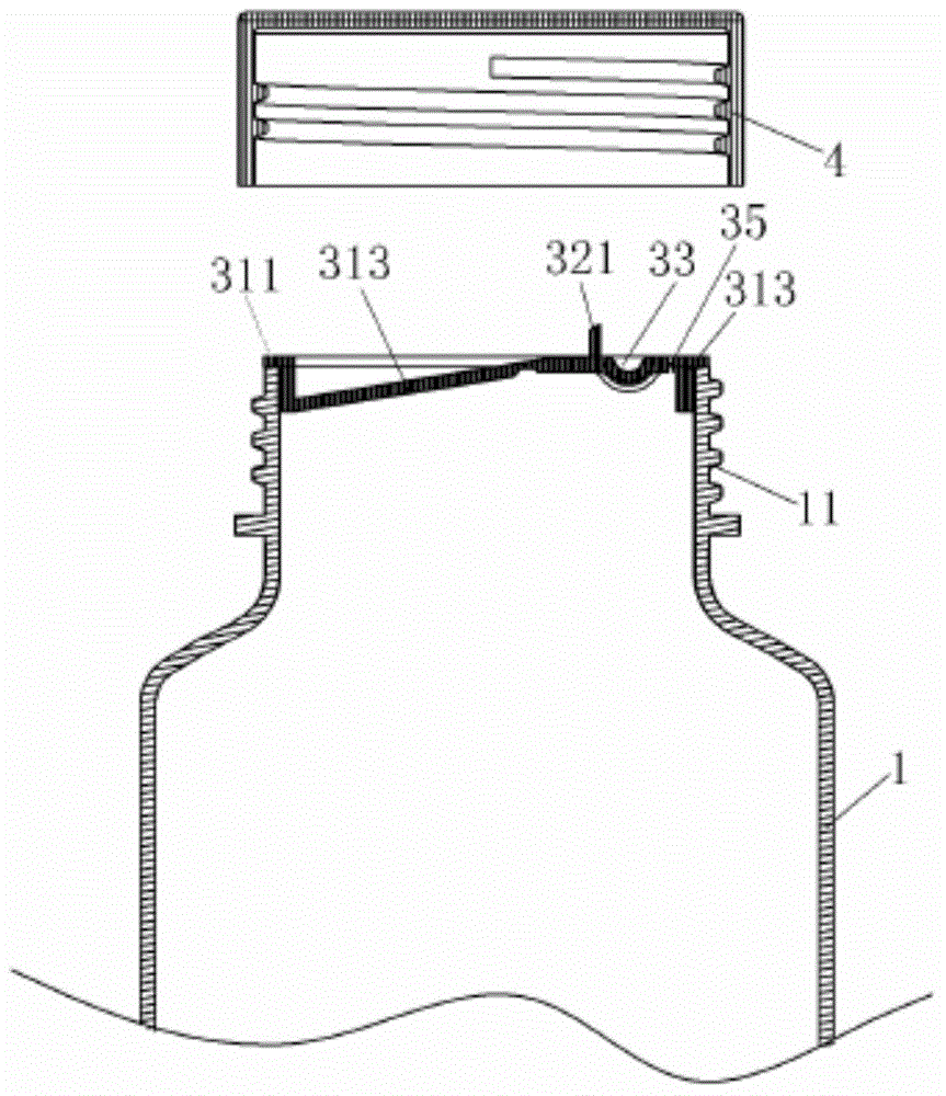 Quantitative cap unit and quantitative device