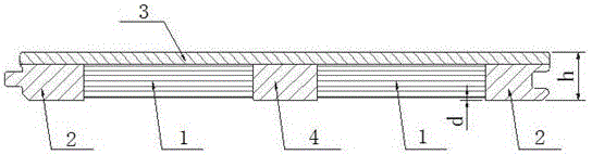 Two-layer floor based on beam bridge structure