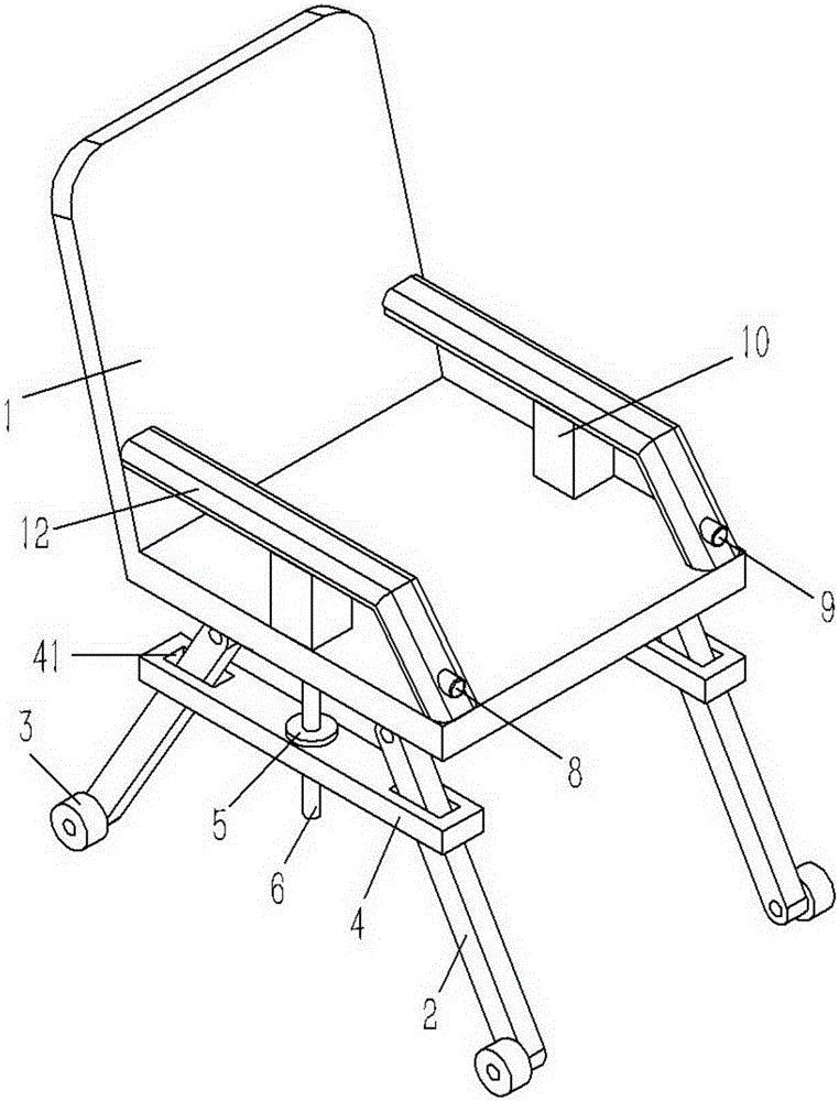 Chair capable of automatically regulating height