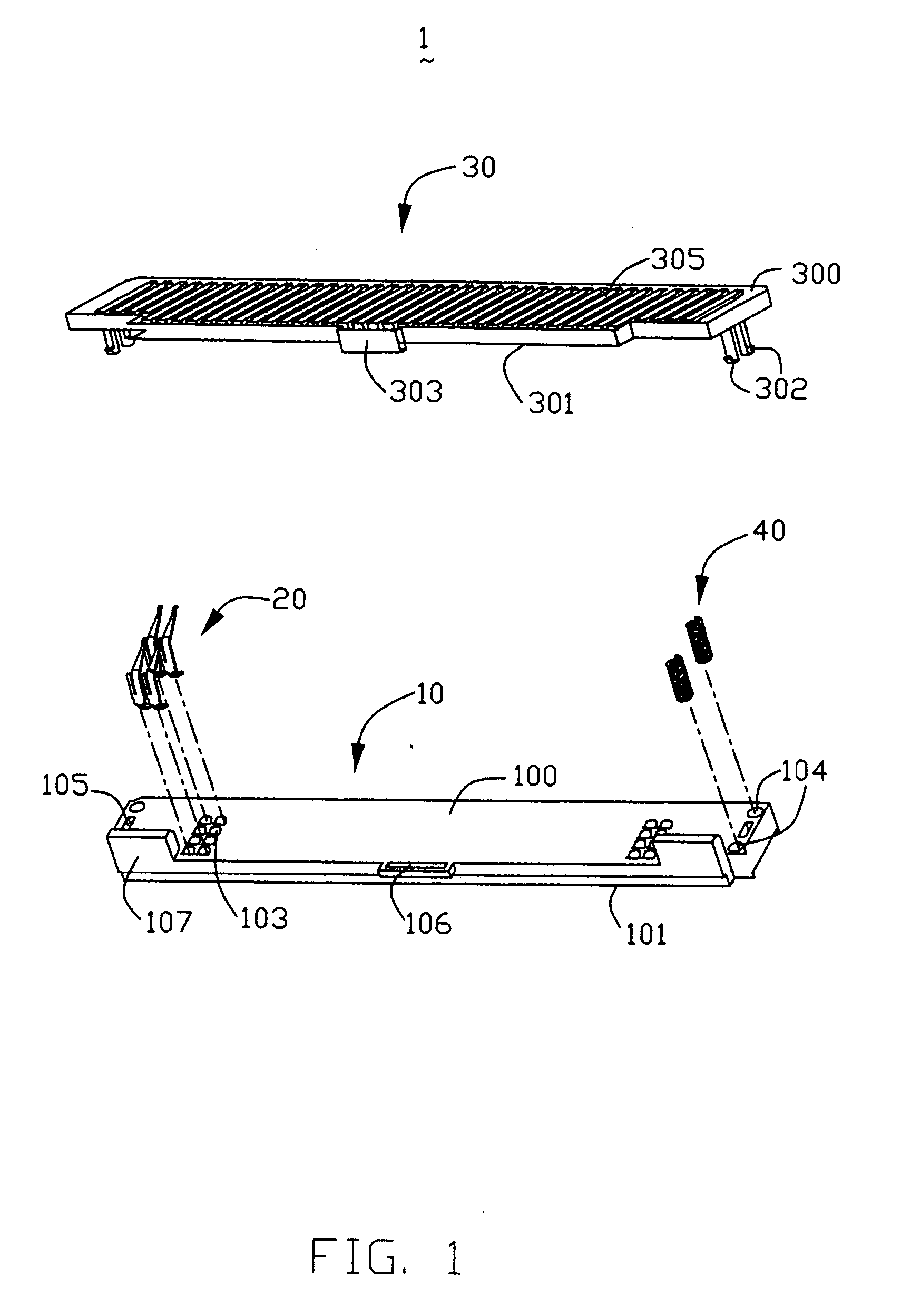 LGA socket connector with floating cover