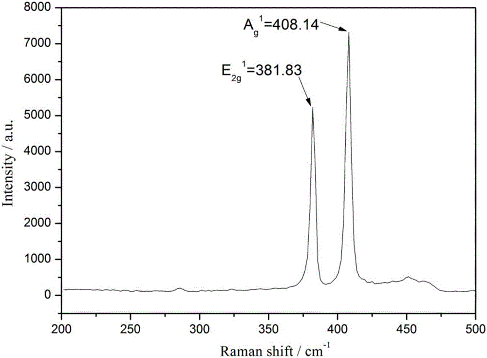 Preparation method of layered MoS2-Fe3O4 nano composite material