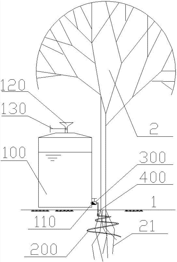Green plant caring device