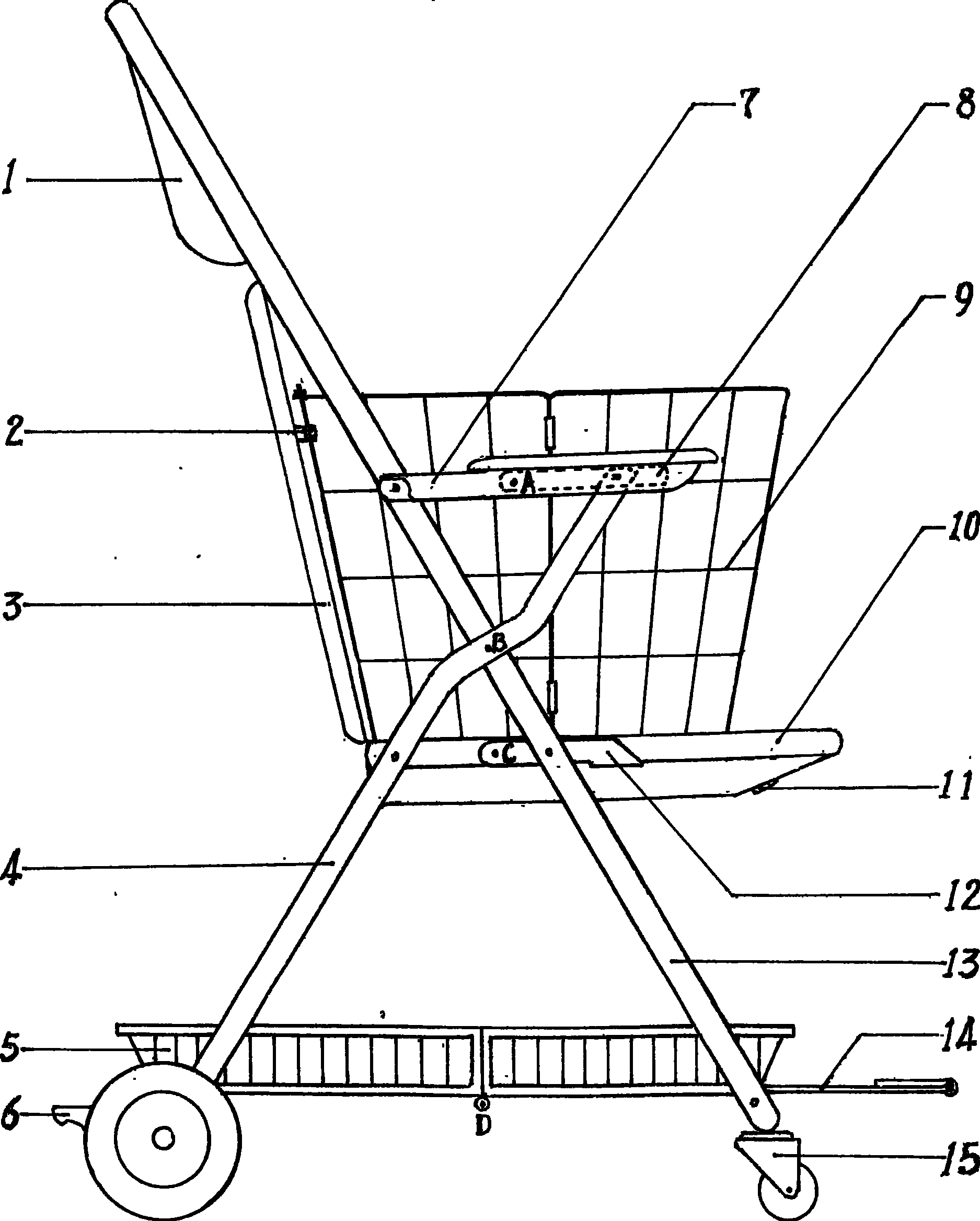 Multifunctional converting type folding chair with armrest