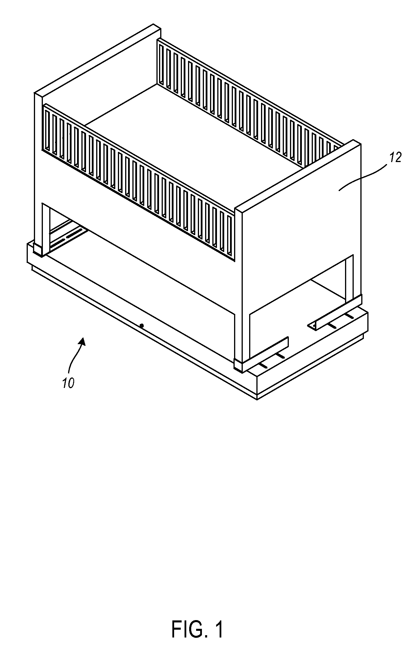 Crib rocker assembly