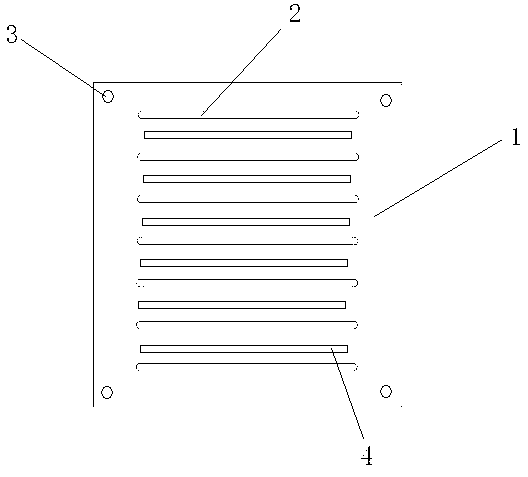 Glass magnesium baffle at air outlet of air conditioner