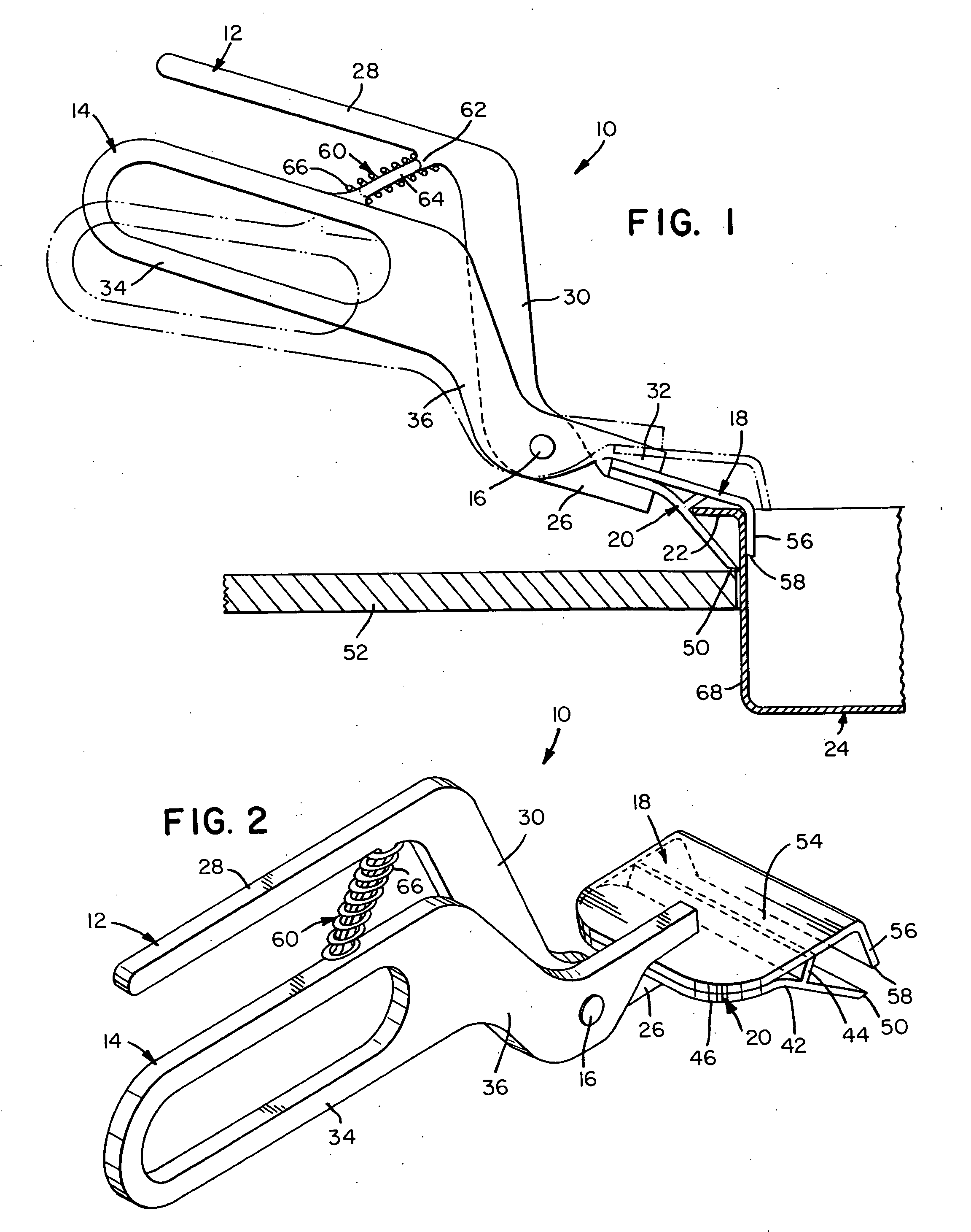 Pan lifting implement