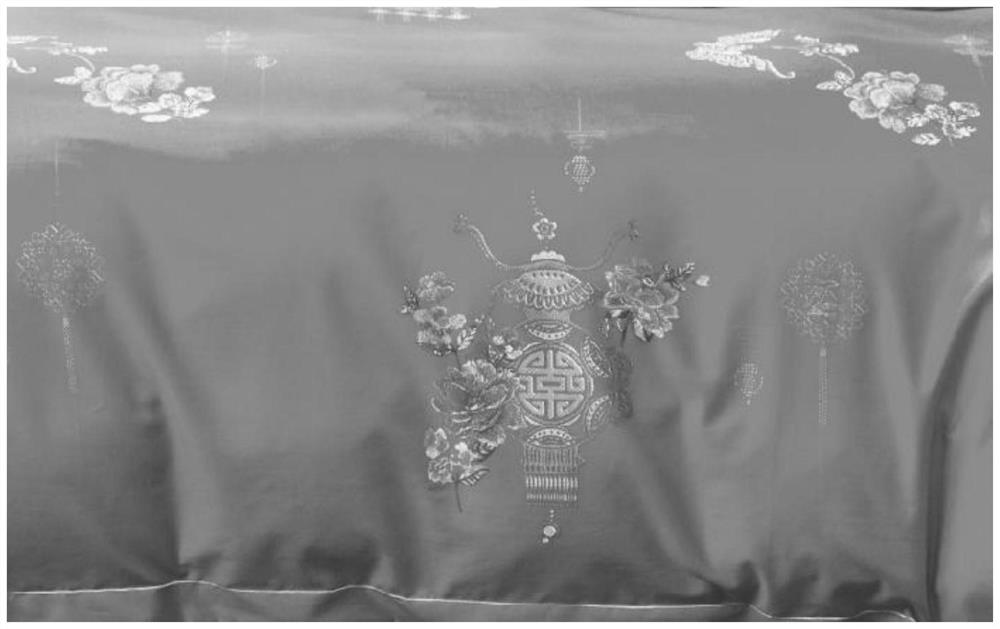 Printing and dyeing method for pure cotton fabric with silk-like luster