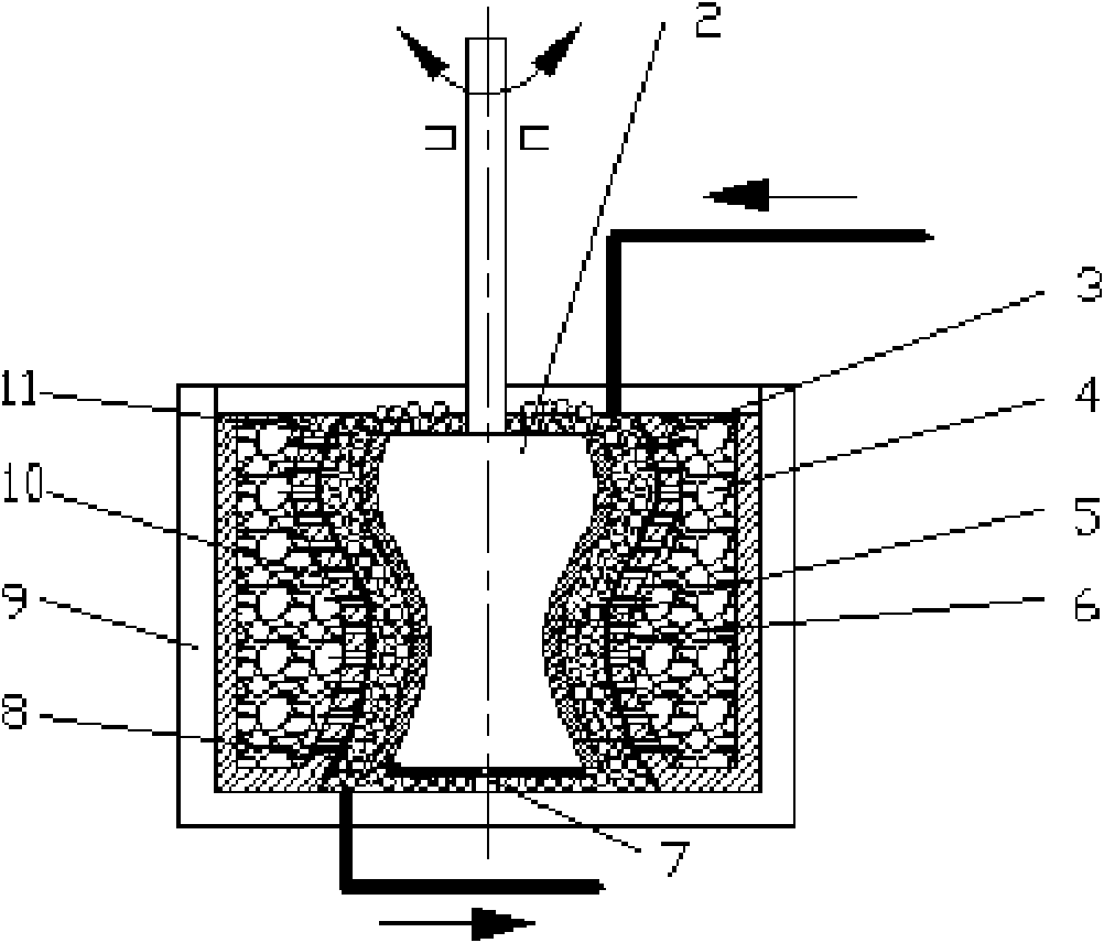 Deposition process for improving compound quantity of nanoparticles in electric deposition
