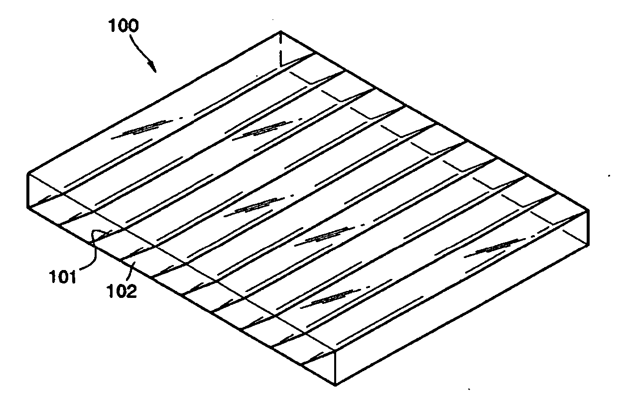 Light guide panel usable with backlight unit, backlight unit employing the same, and manufacturing method thereof