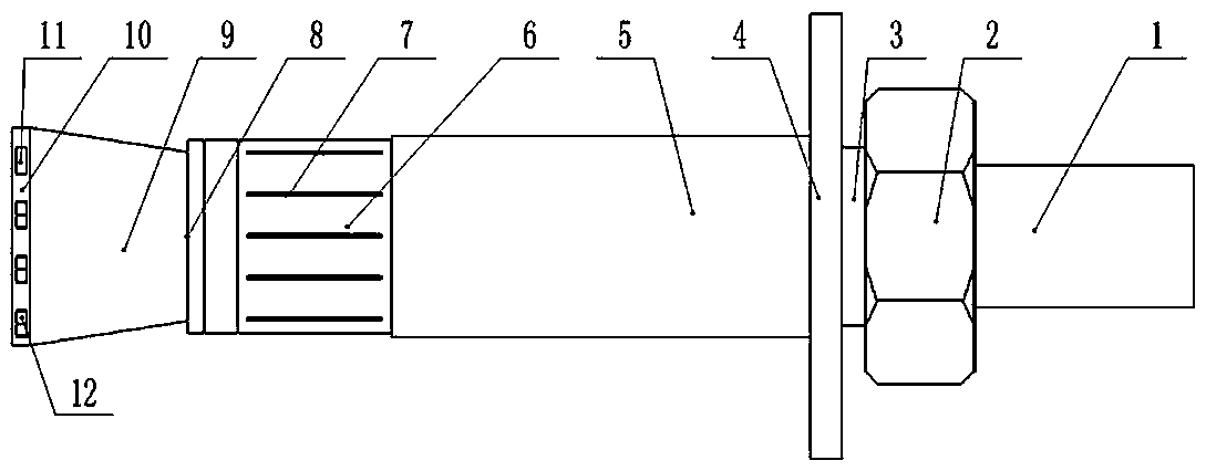 Two-stage reinforcing expansion bolt