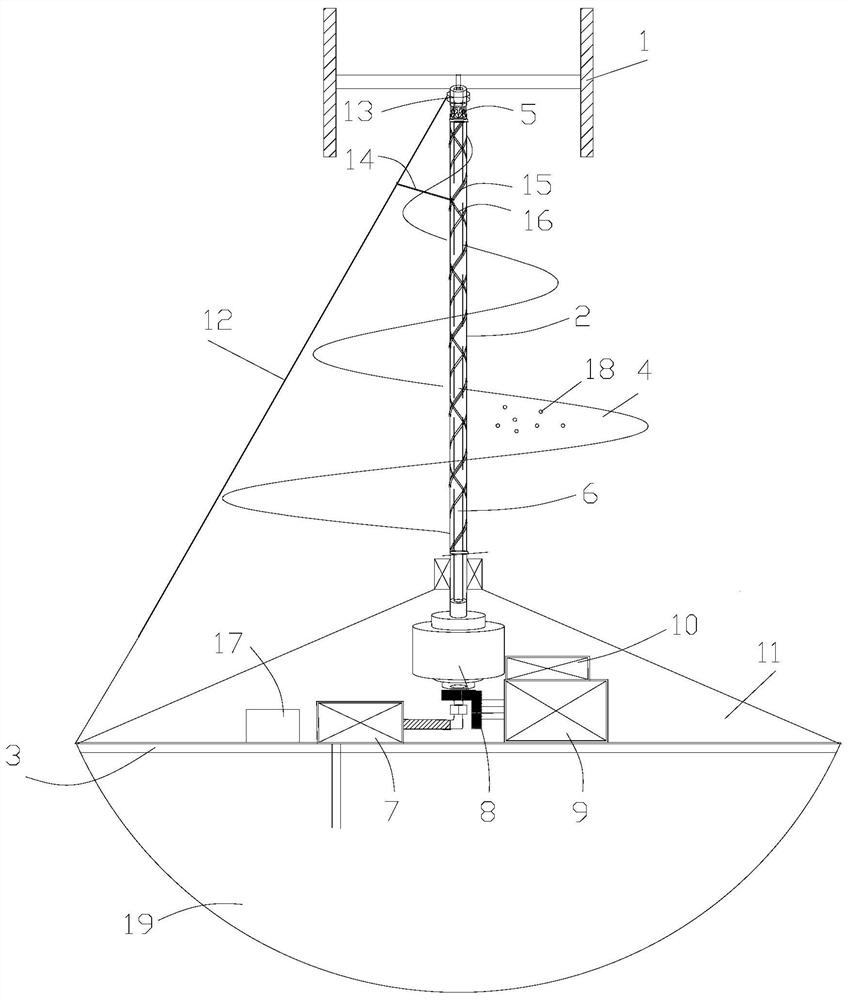 A self -cleaning spiral optical biological reactor