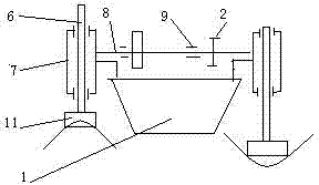 Wave motor of pinion-and-rack-type oversea floating platform