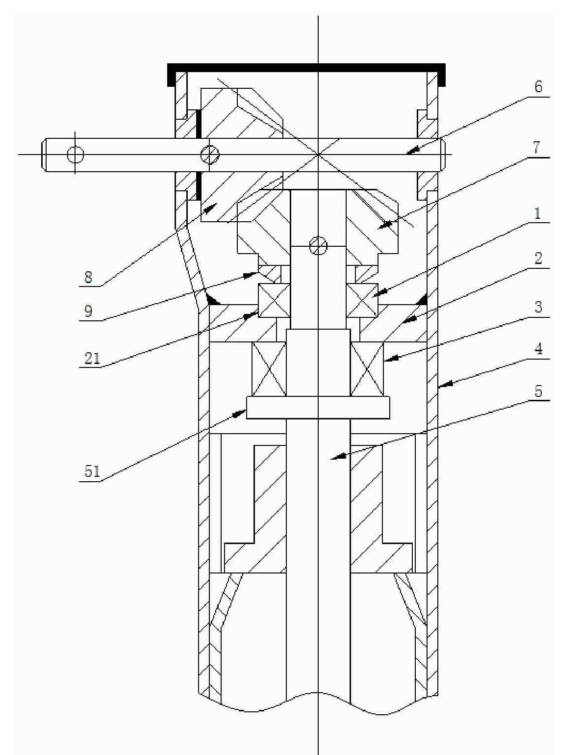 Screw rod positioning device of elevator