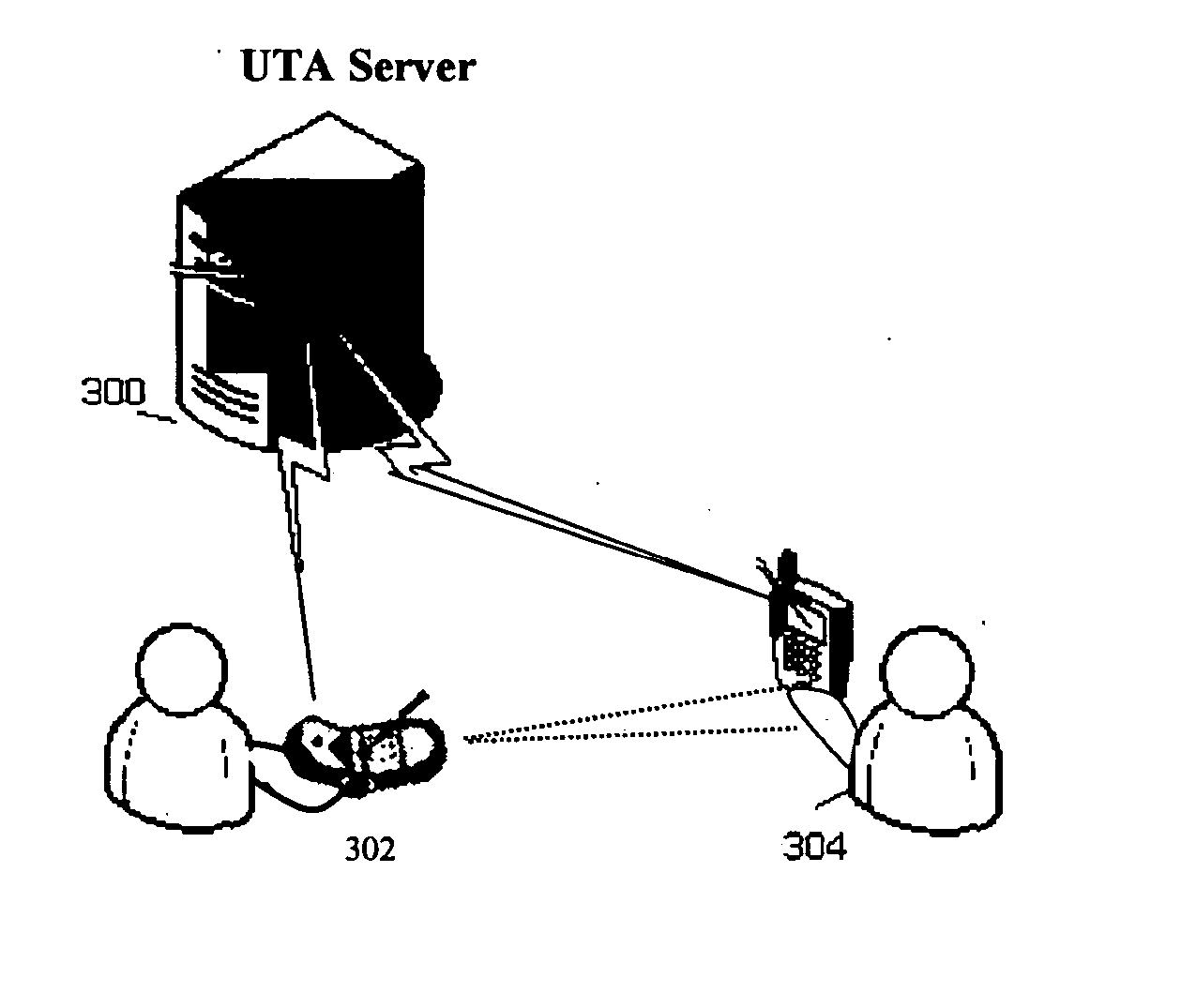 Pointing interface for person-to-person information exchange