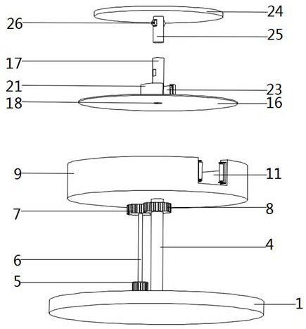 Round tuyere ventilation pipe winding device