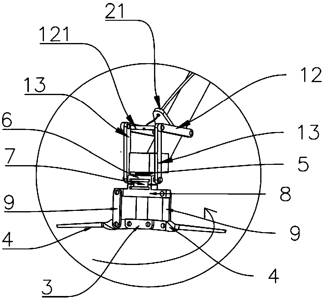 Electric hand-held banana disbudding device capable of real-time switching of cutting and drilling functions