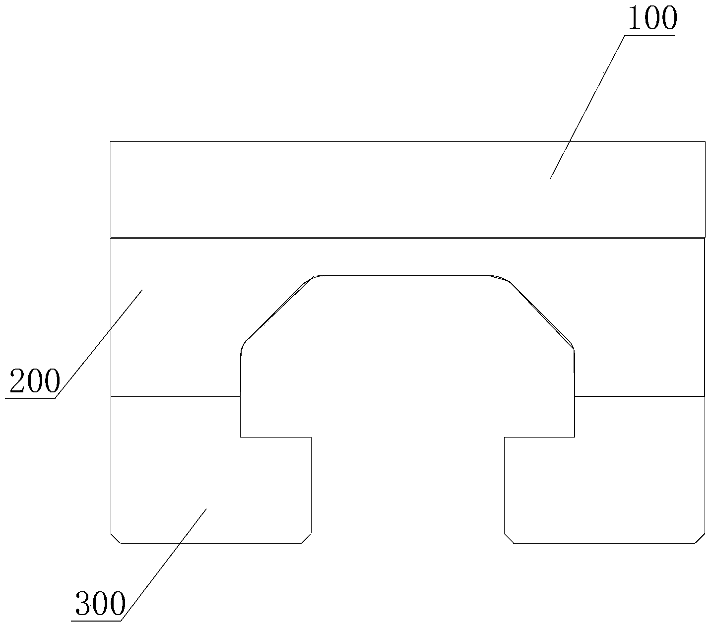 Cross structure area segmentation manufacturing process of CSS platform and special-purpose inclined cutting jig frame