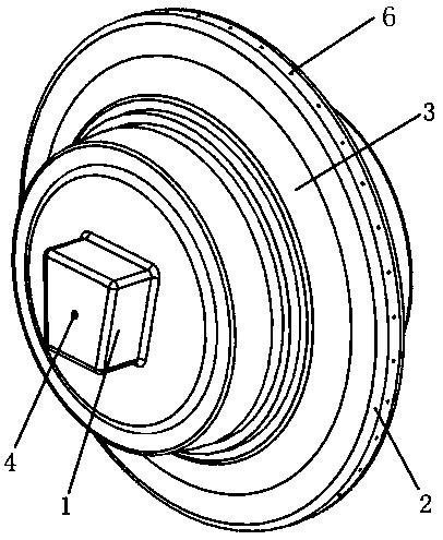 High-pressure water jet and mechanical coupling integrated rock-breaking disc-type hobbing cutter and rock-breaking method