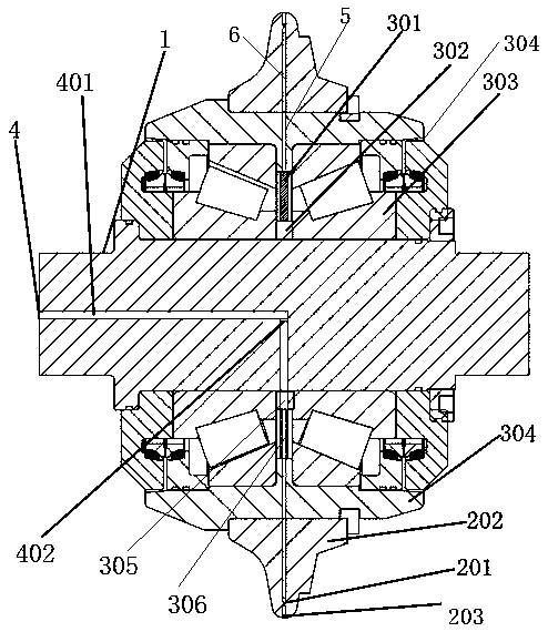 High-pressure water jet and mechanical coupling integrated rock-breaking disc-type hobbing cutter and rock-breaking method