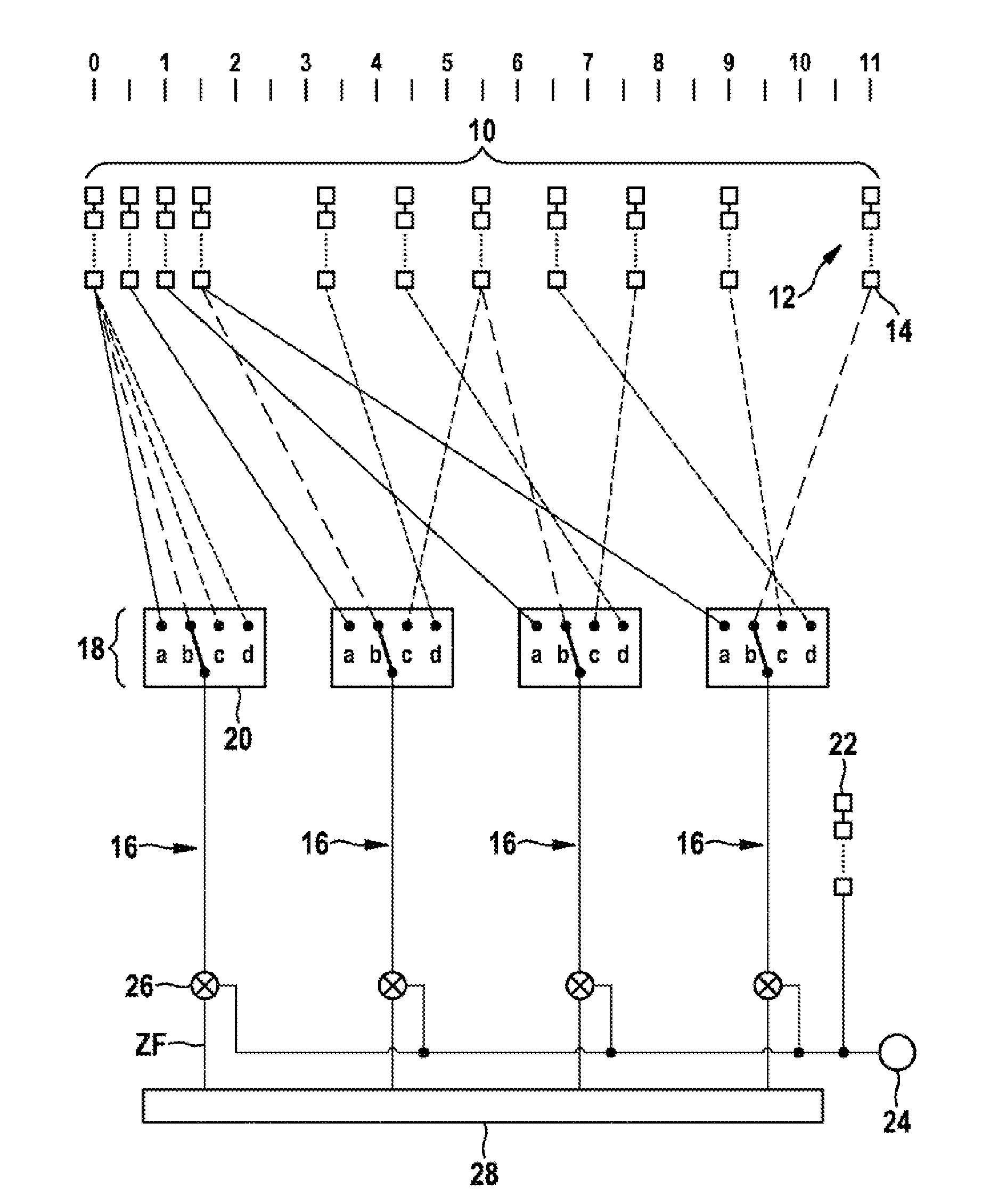 Angle-resolving radar sensor