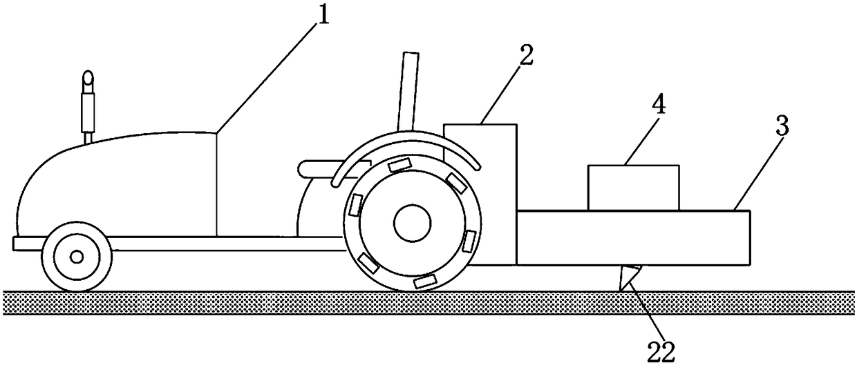 Height adjusting device of agricultural rotary cultivator