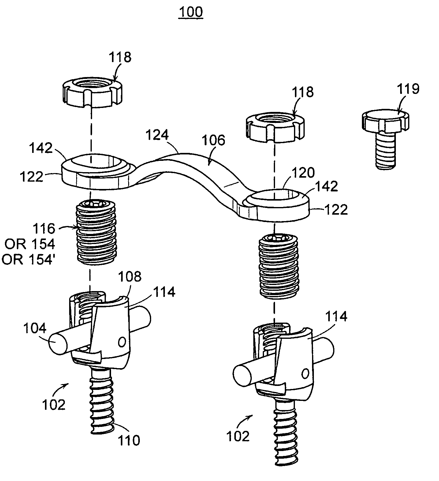 Head-to-head connector spinal fixation system