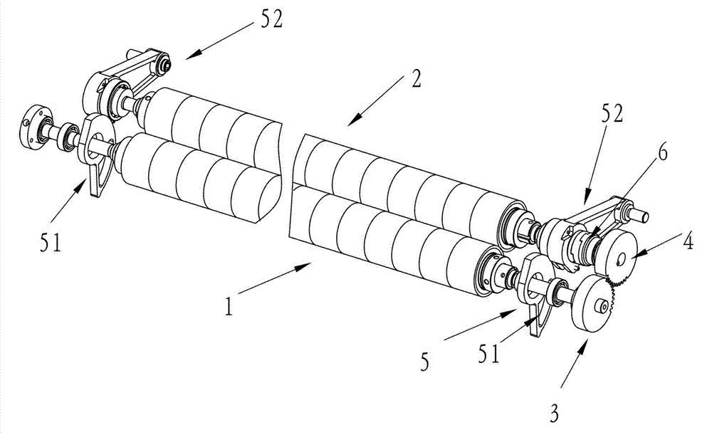 Roller device of flat knitting machine