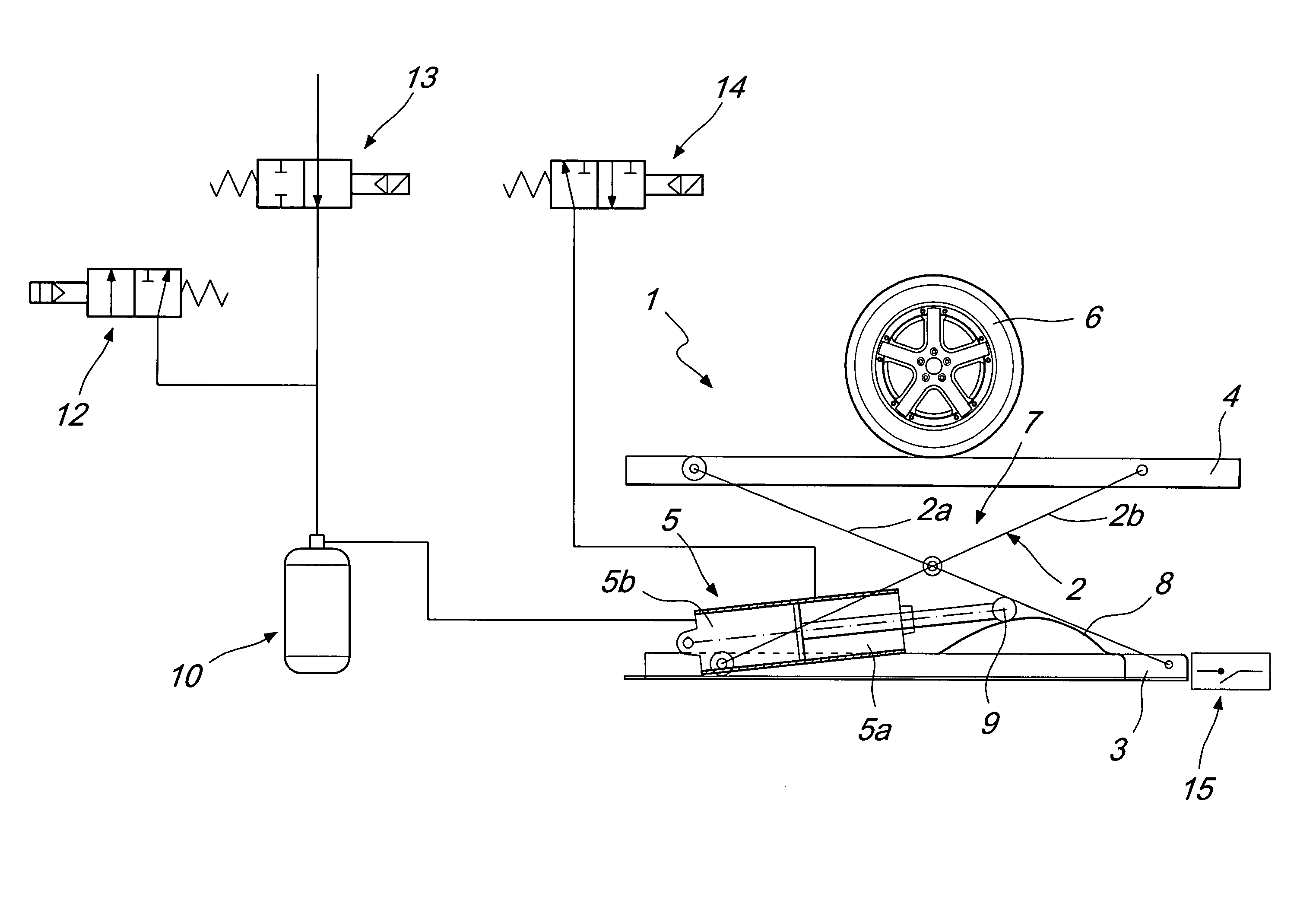 Lifting device, particularly for lifting wheels and the like, for wheel balancing and tire moving machines