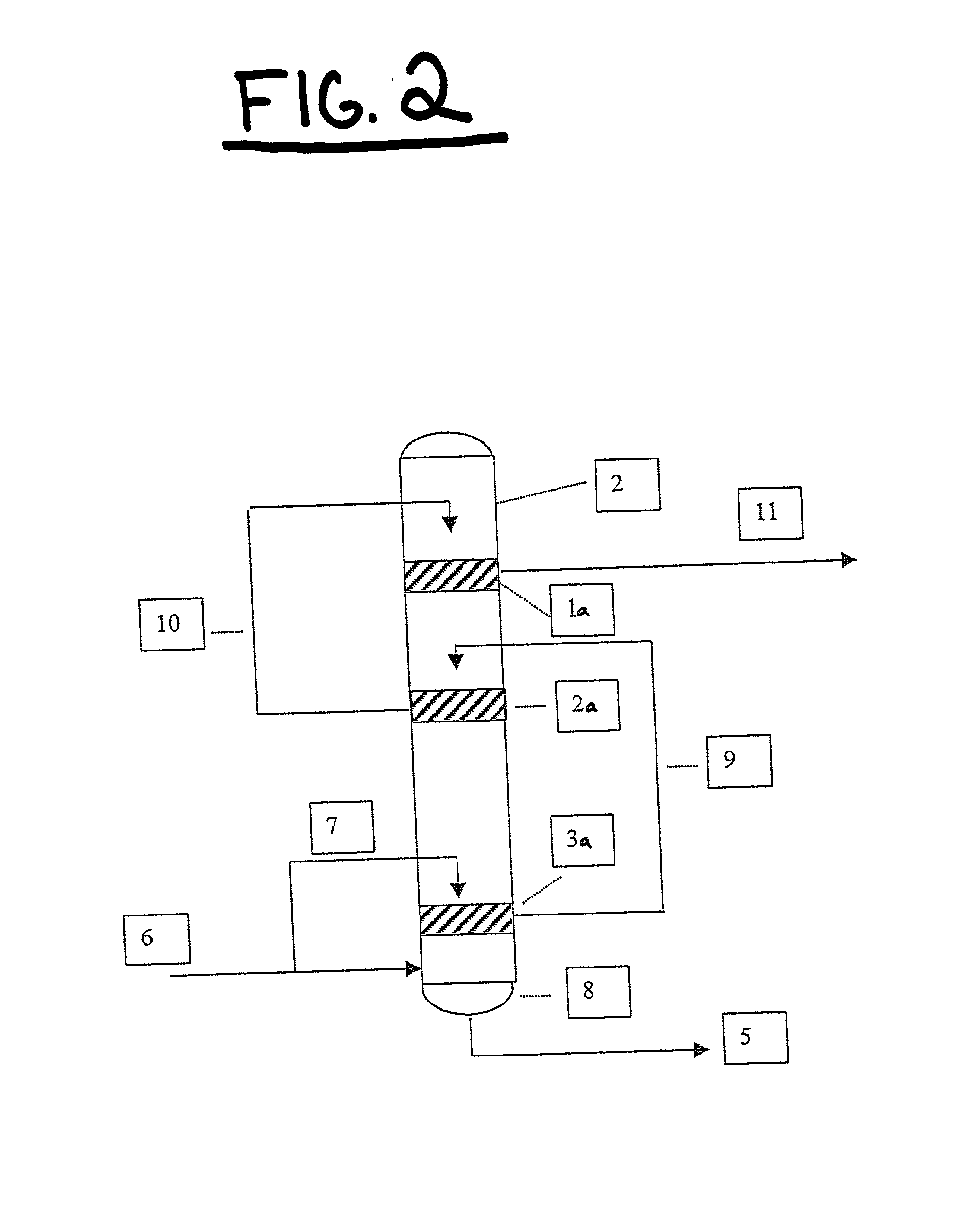 Process and configuration for providing external upflow/internal downflow in a continuous digester