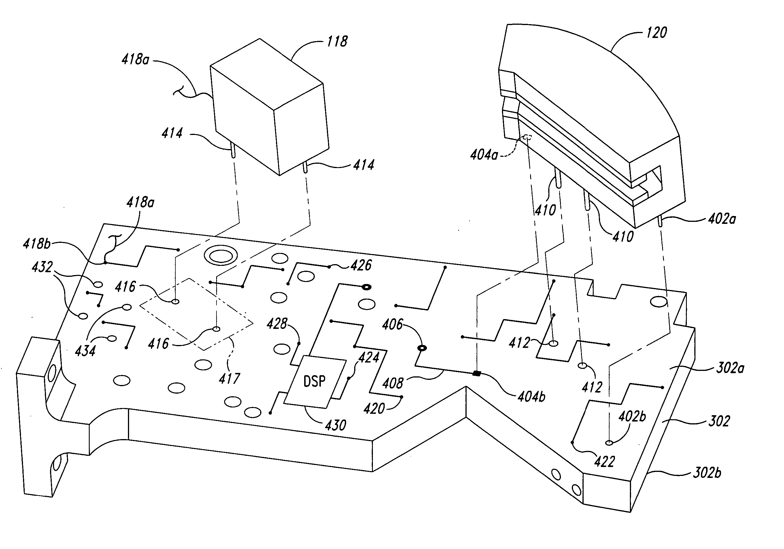 Optical bench for a mass spectrometer system
