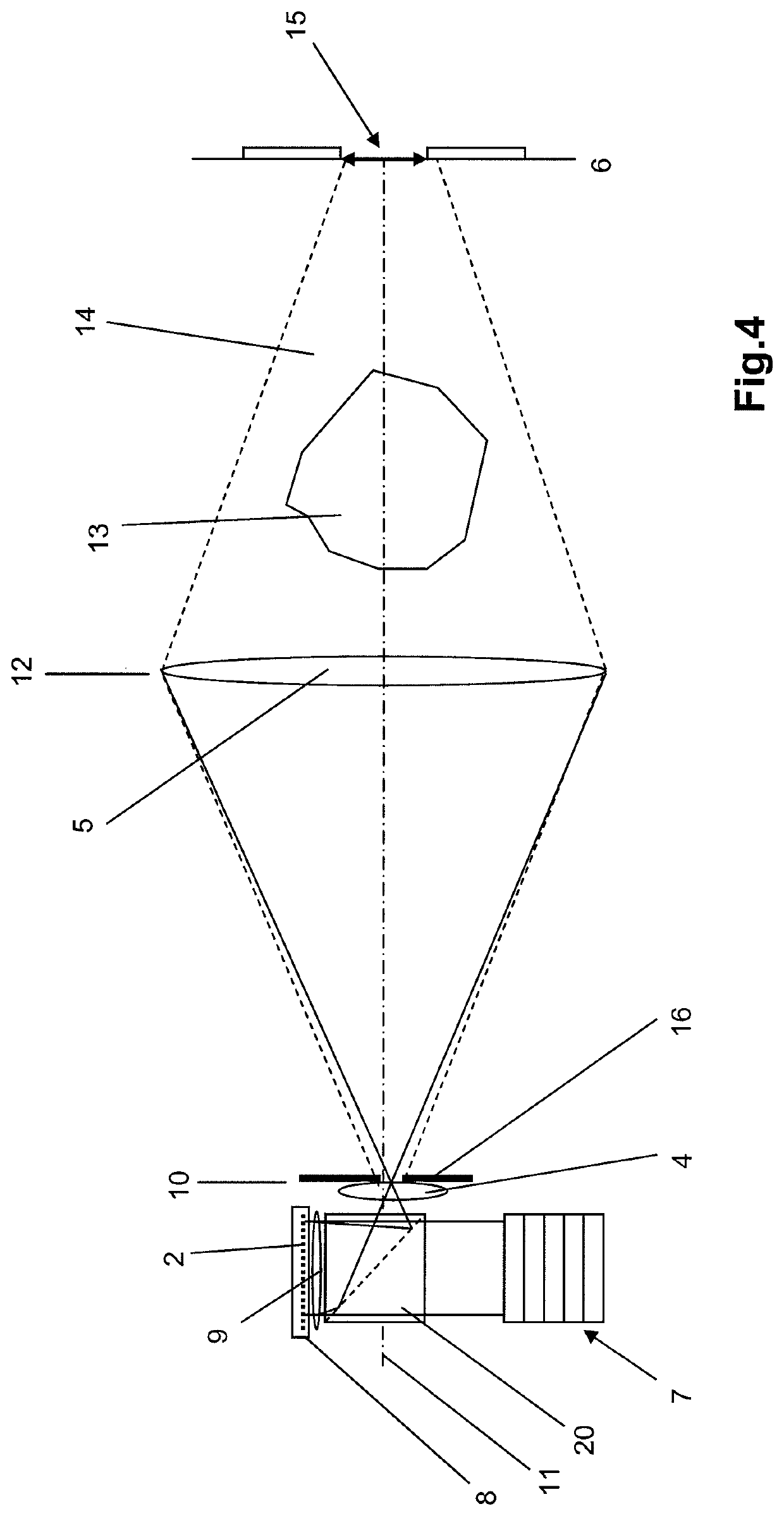 Projection device and method for the holographic reconstruction of scenes