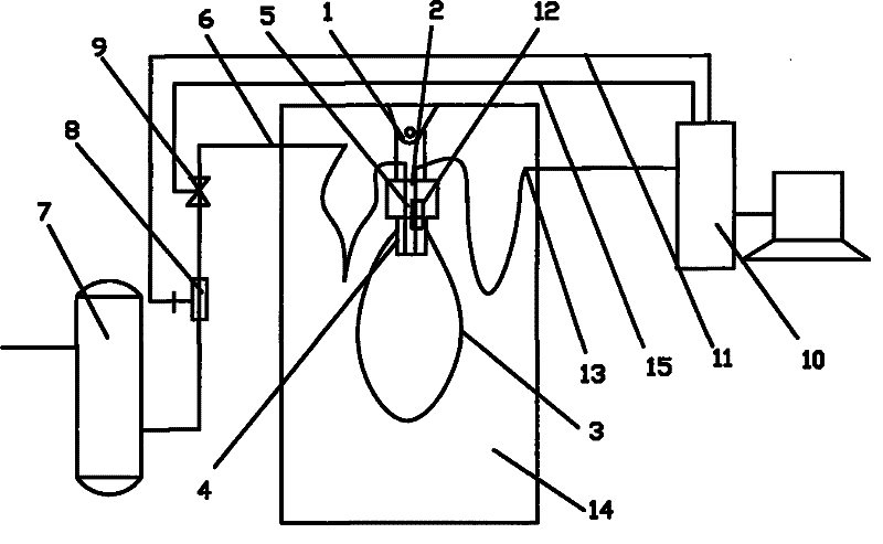 Method and system for testing sounding balloon bursting