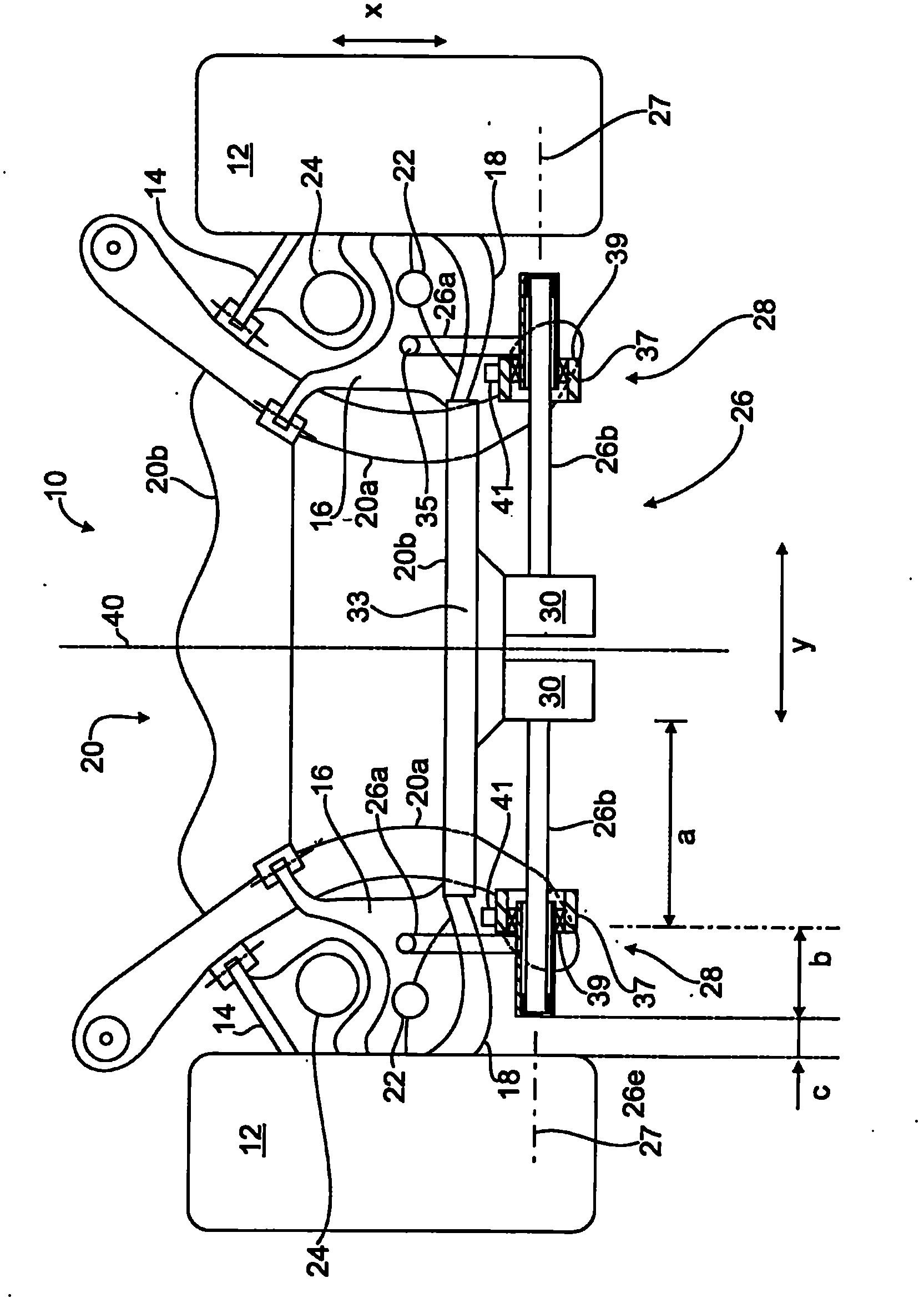 The Arrangement Structure of the Stabilizer on the Motor Wheel Suspension Structure