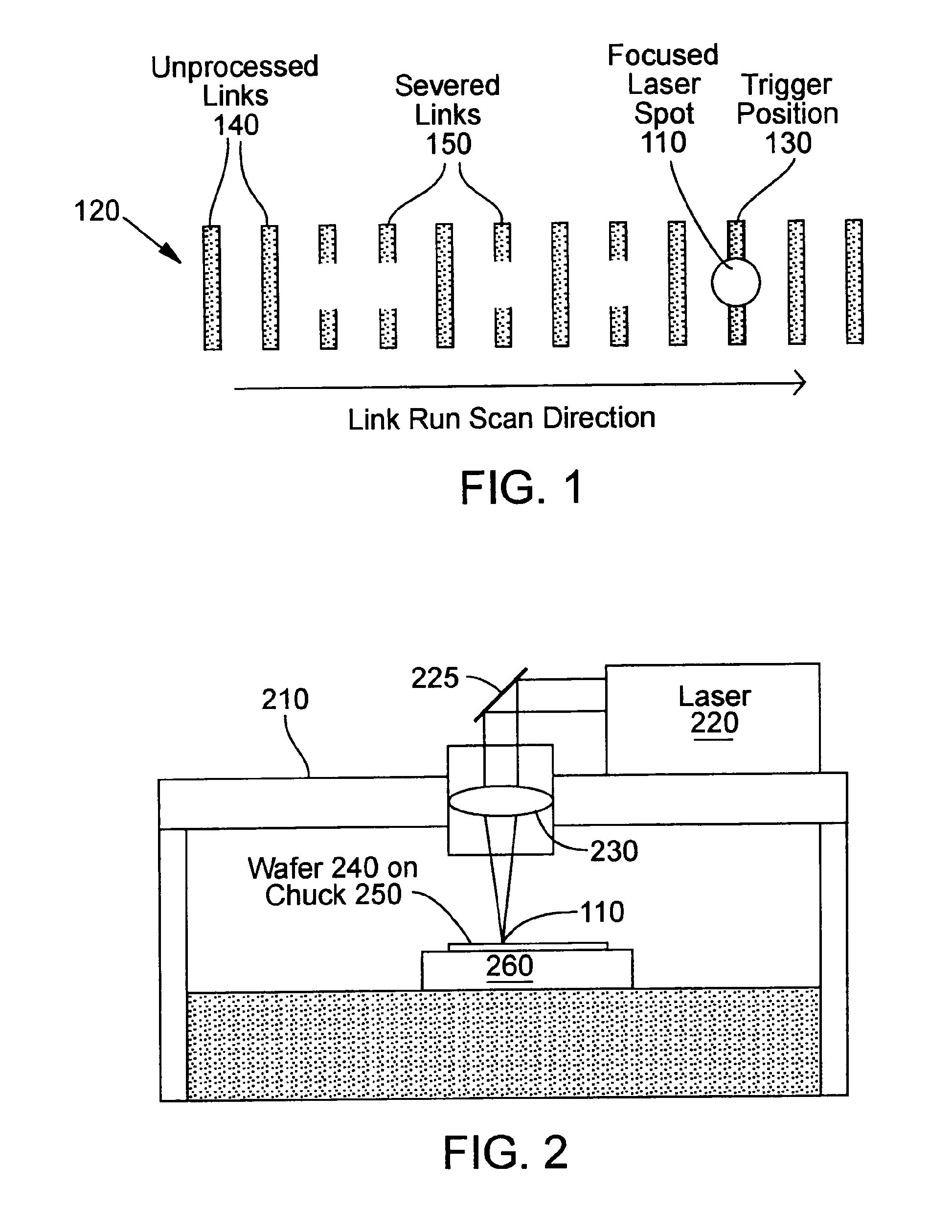 System for semiconductor structure processing using multiple laser beam spots
