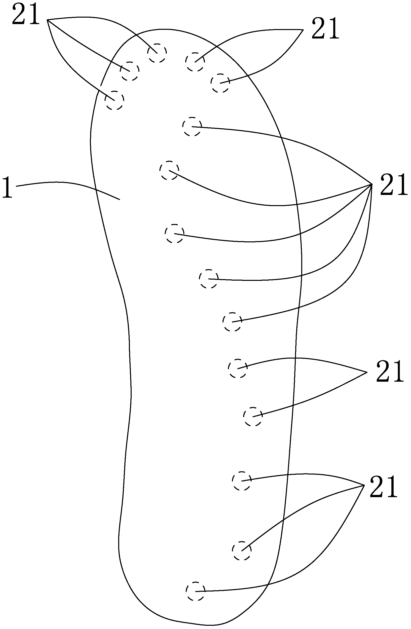Foot pressure monitoring insole and monitoring system thereof