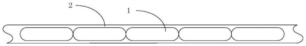 A chain of degradable radioactive particles with shape memory function