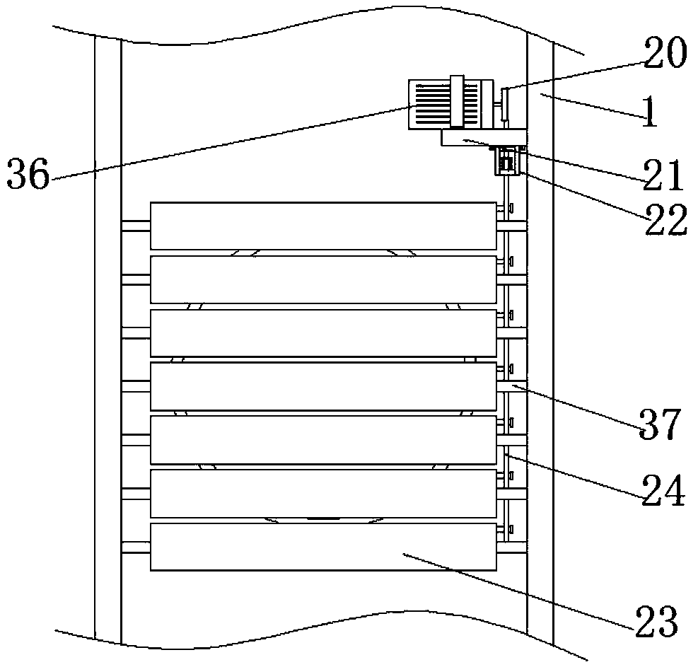 A cloud computing device protection device with a dustproof function