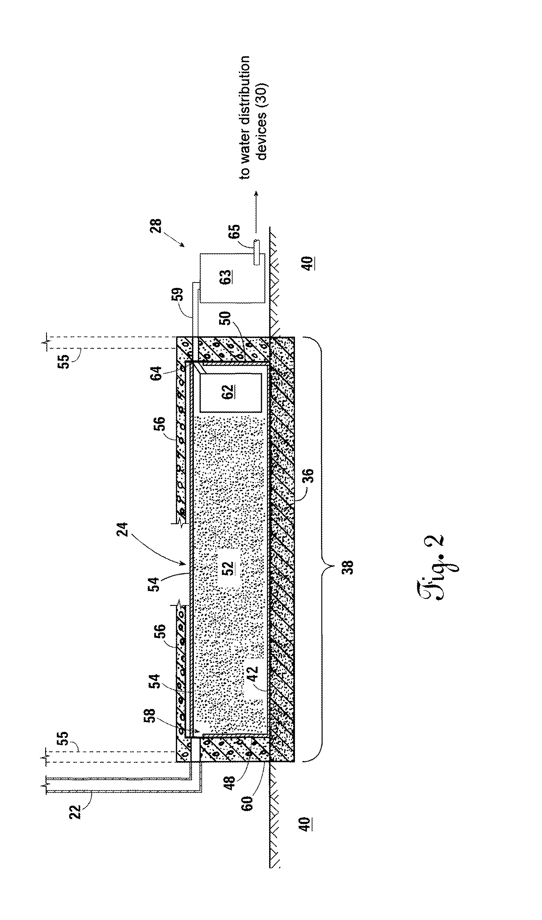 Systems and methods for the collection, retention and redistribution of rainwater and methods of construction of the same