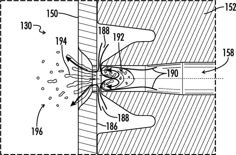 Dispensing device and methods for emitting atomized spray