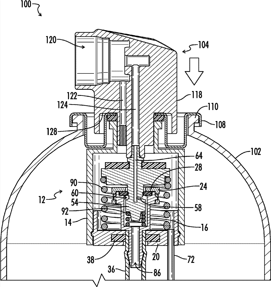 Dispensing device and methods for emitting atomized spray