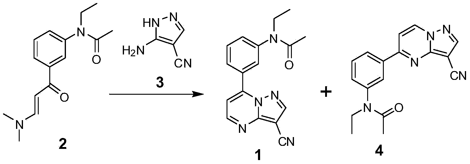 Method for synthesizing zaleplon