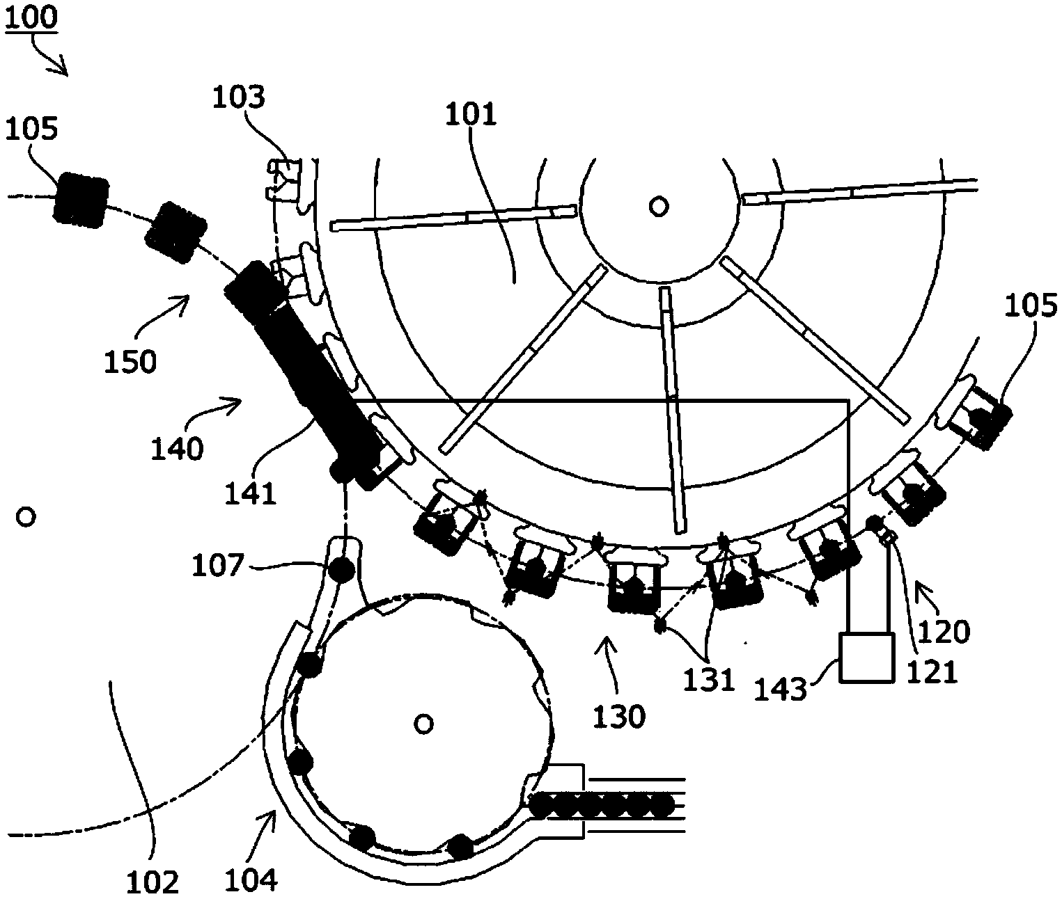 Method and device for filling and sealing