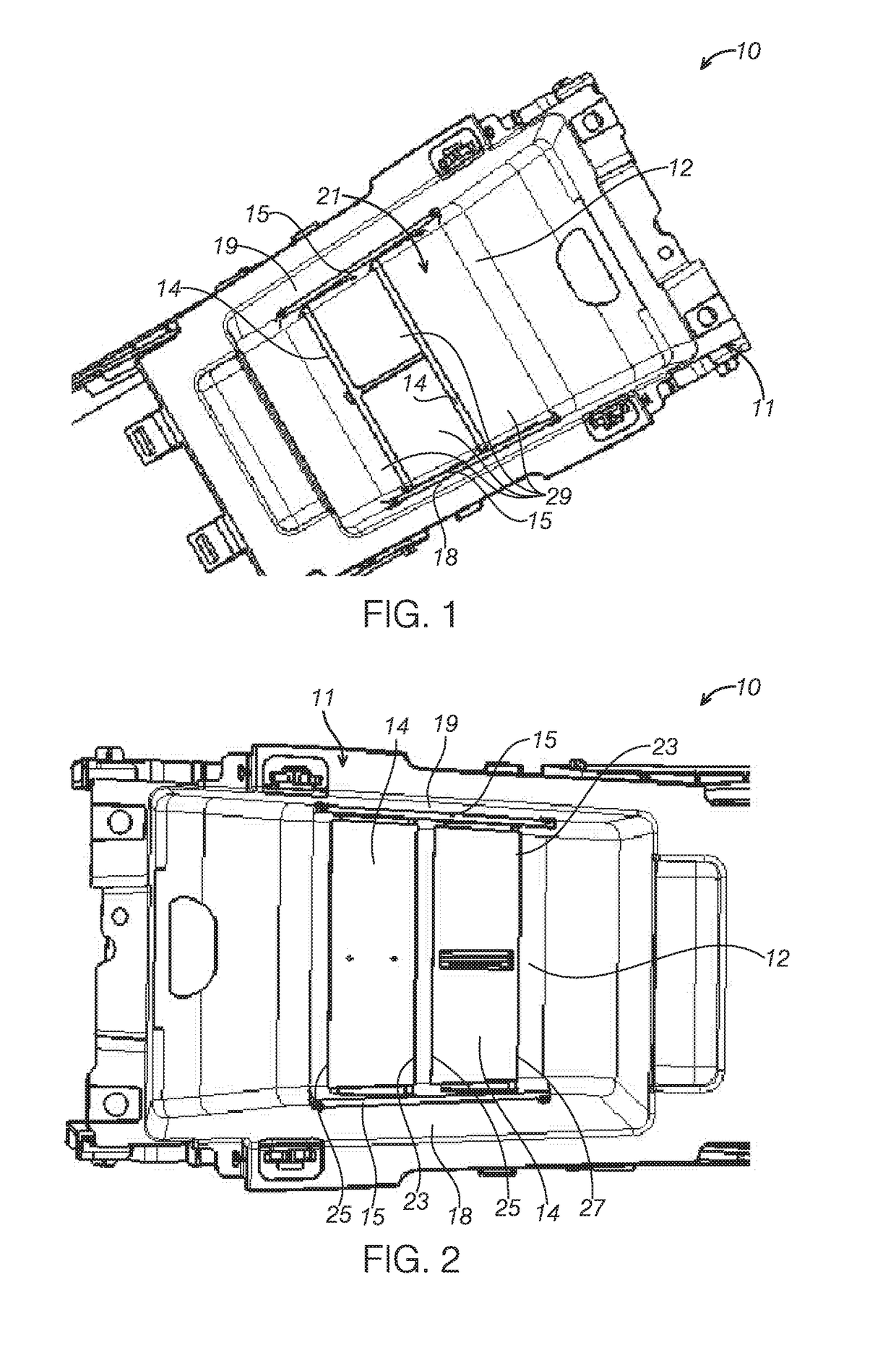Article storage device in a vehicle