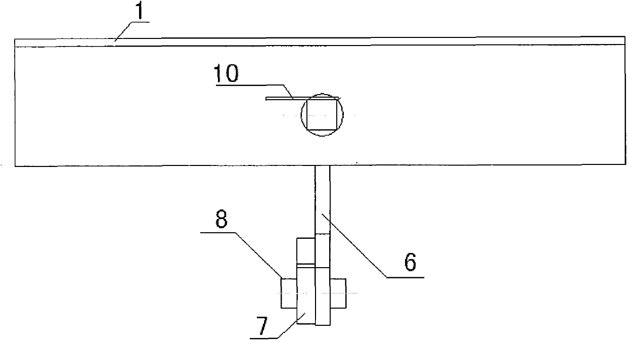 Interlocking device of scaffold steel frame plate