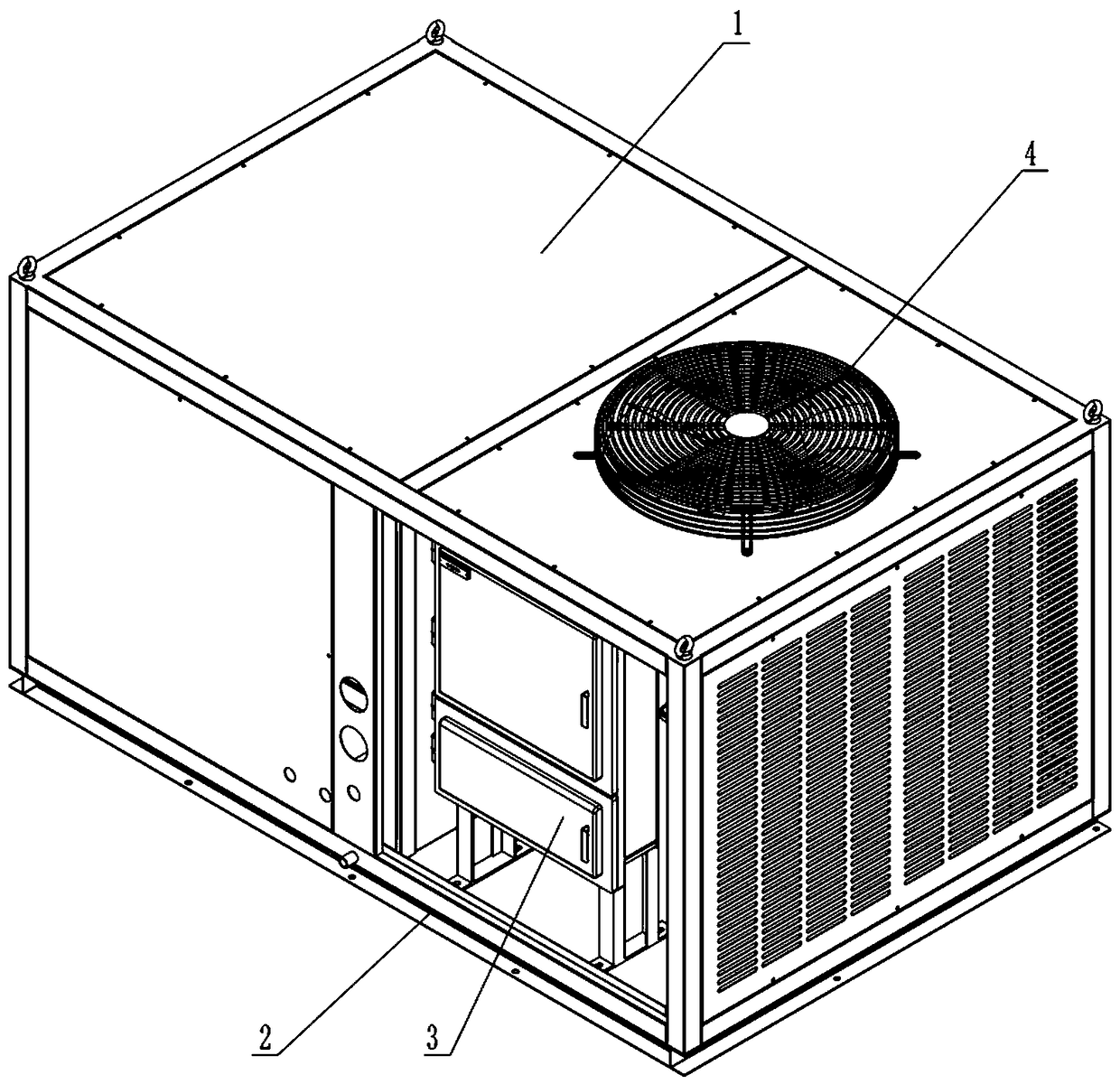 Roof integrated explosion-proof air conditioner