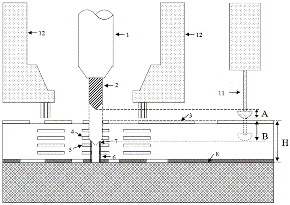 Re-processing method of leaking and drilling back board